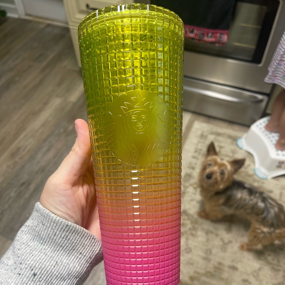 Starbucks yellow pink Lemonade Ombré